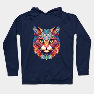 Cat  Mandala Animal Ilustration Hoodie